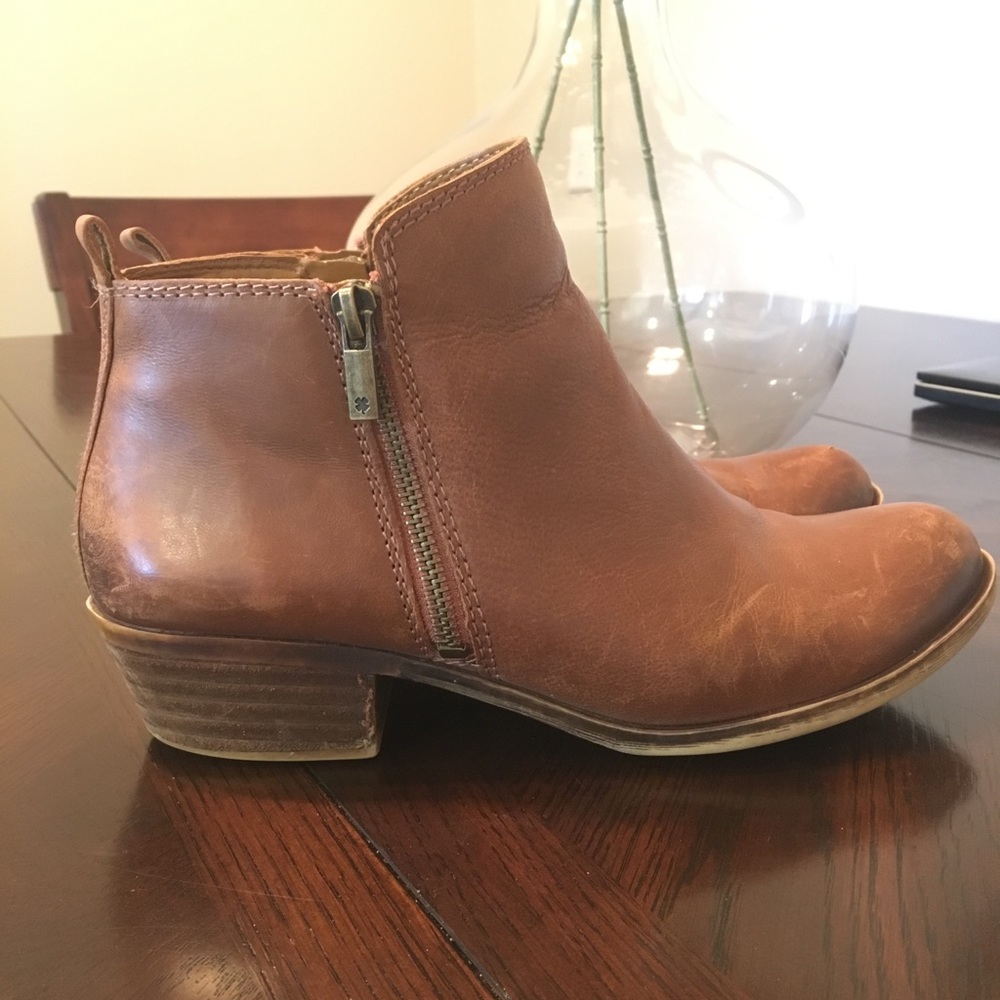 Lucky Brand Basel Booties (Cognac)